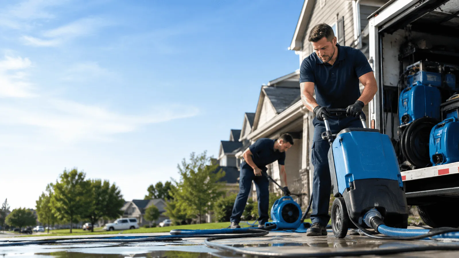 Water Extraction being performed in Plymouth, WI